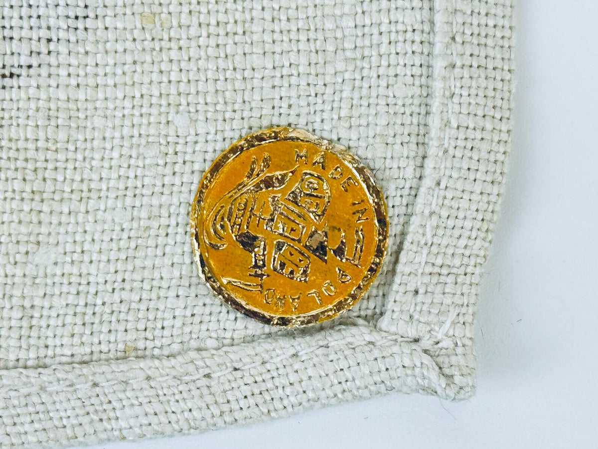 Product image for 'vintage old rustic kitchen linen tea towel duraweave kitchen fashions pure linen old country kitchen statement towel made in poland' (view cb76ce)