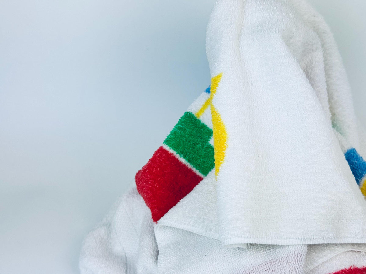 Product image for 'vintage caldwell boat fish nautical themed childrens kids bath towel made in canada sold separately' (view e799bc)