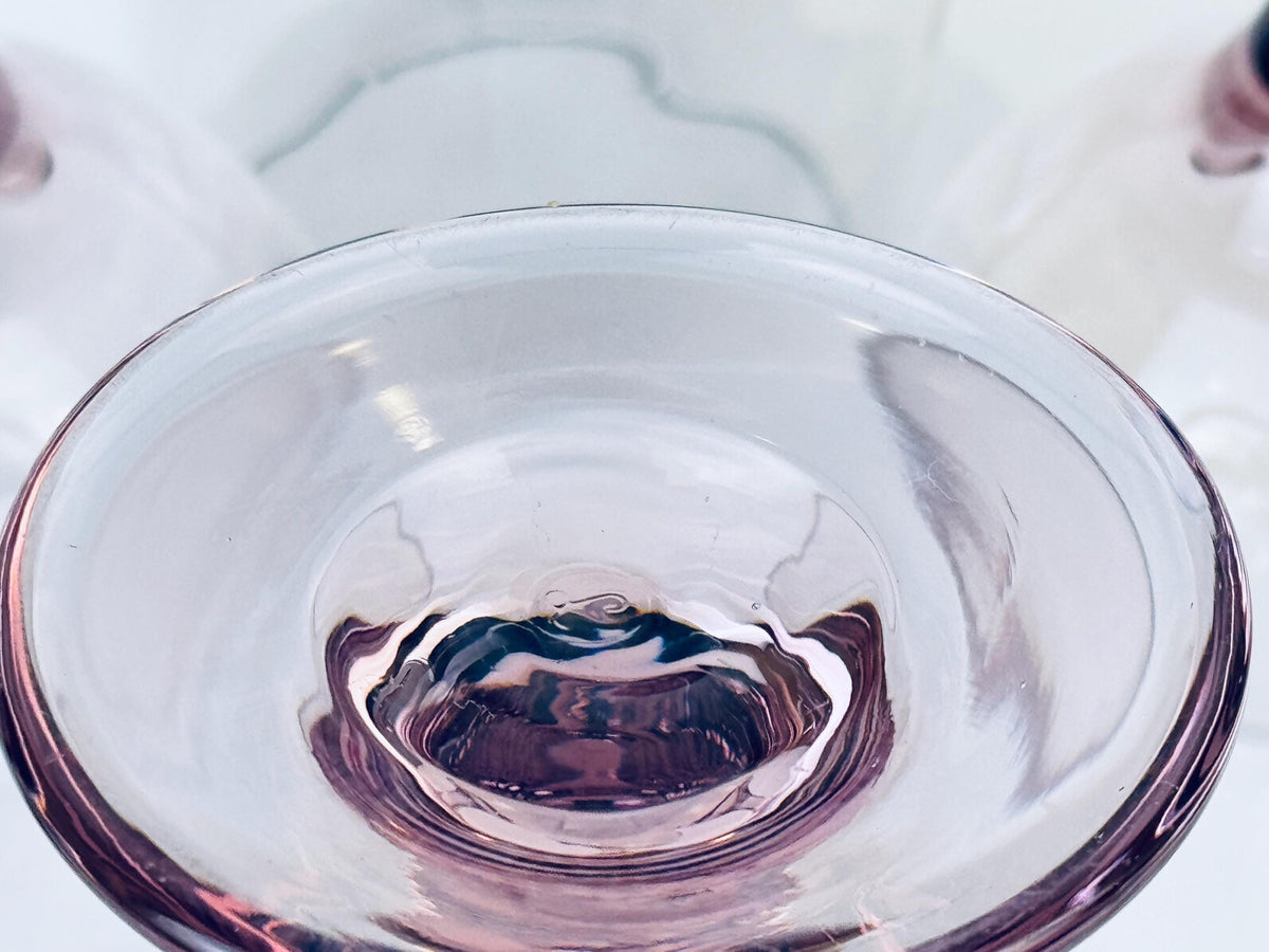 Product image for 'vintage plum purple libbey wine glasses set of six 6' (view 1cb89c)