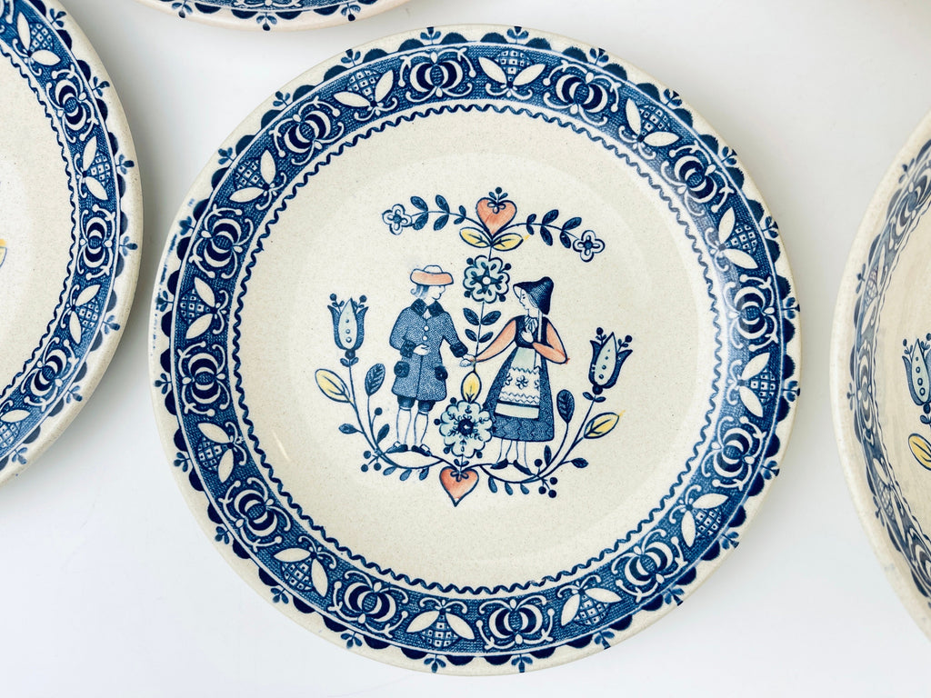 Product image for 'vintage staffordshire old granite plate bowl hearts flowers pattern johnson bros made in england sold individually' (view 4e7d09)