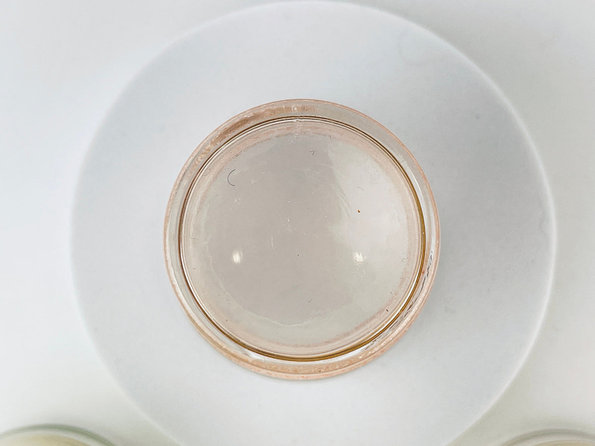 Product image for 'vintage gold striped sugar coated drinking shot glasses set of three 3 pink green white' (view 784259)