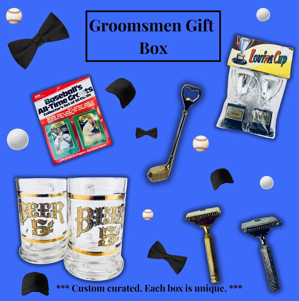 Product image for 'vintage curated mystery gift box wedding housewarming mothers fathers day baby shower valentines day anniversary gift' (view 23d7d8)