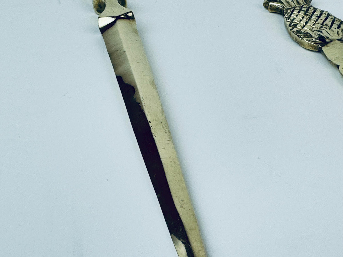Product image for 'vintage solid brass pineapple music note letter opener sold separately' (view 14f35c)