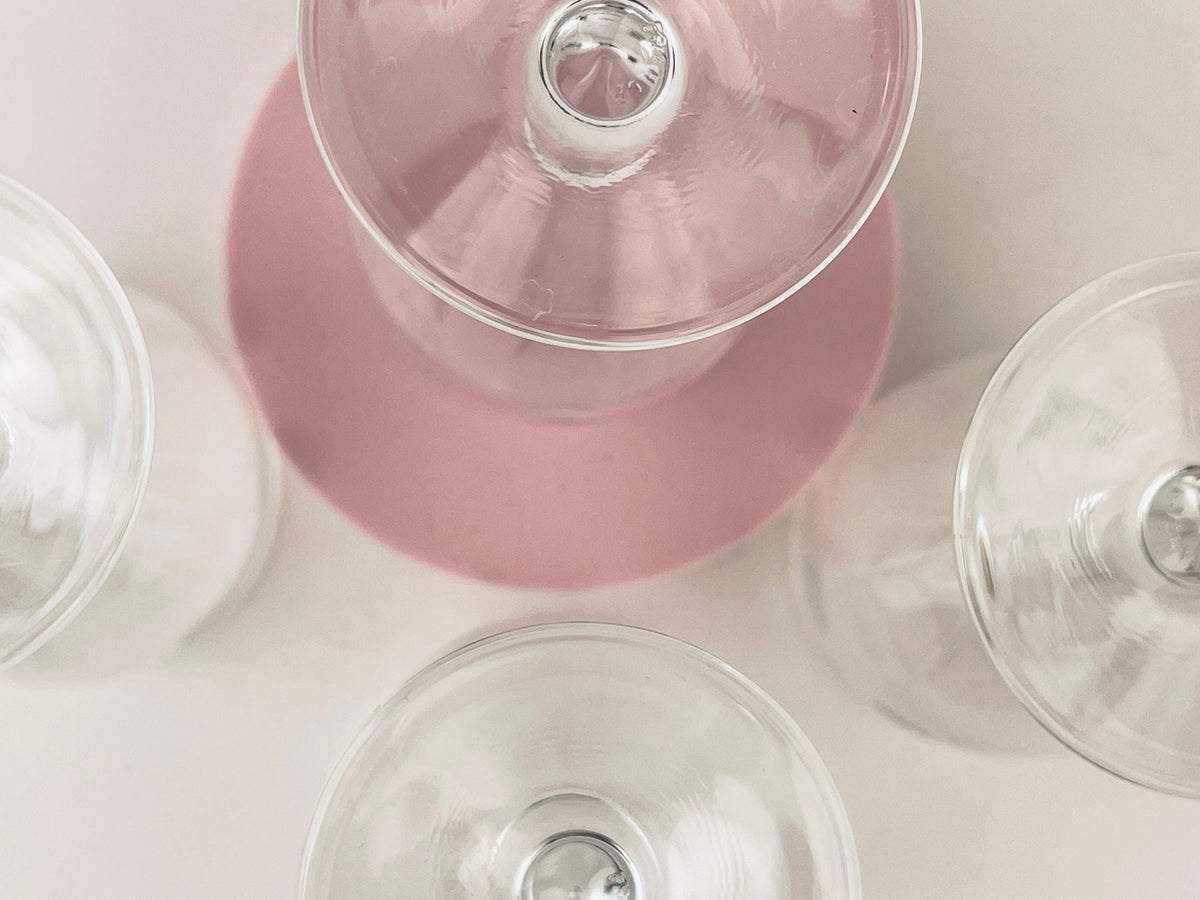 Product image for 'vintage etched polka dot clear port sherry glasses set of four 4' (view 642b48)
