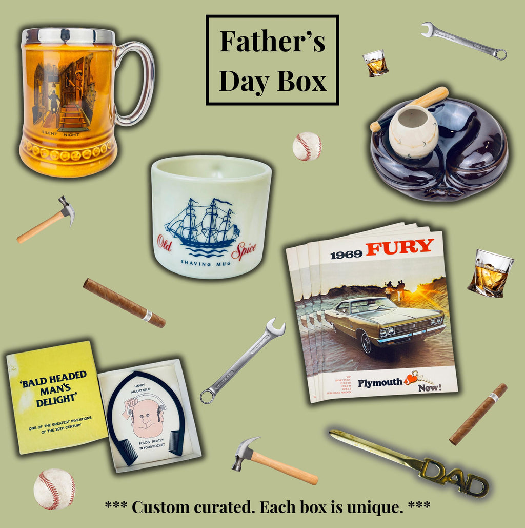 Product image for 'vintage curated mystery gift box wedding housewarming mothers fathers day baby shower valentines day anniversary gift' (view 86c04f)