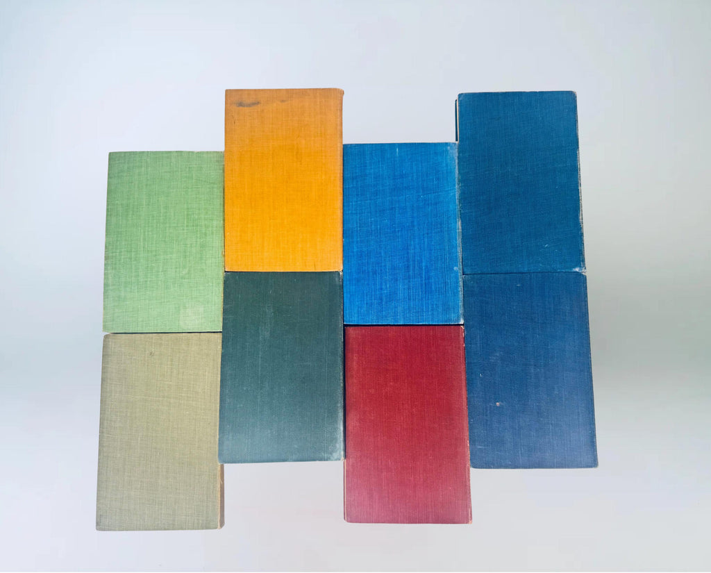 Color swatches arranged in a geometric pattern on a white background