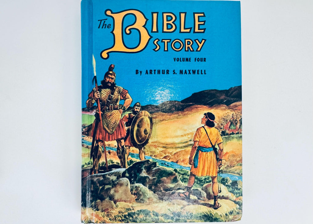 Vintage 1950s Hardcover Bible Story Books - BlueIllustrated Childrens Bible Storybook - ArthurS.Maxwell - Each Sold Individually
