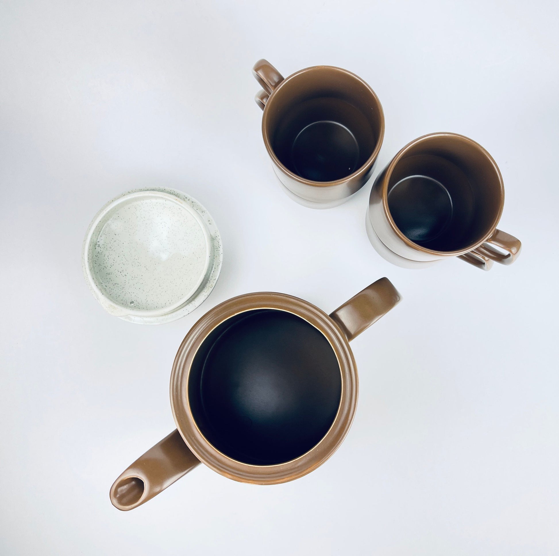 Product image for 'vintage ceramic tea kettle mug set made in england by woods' (view 6a7270)