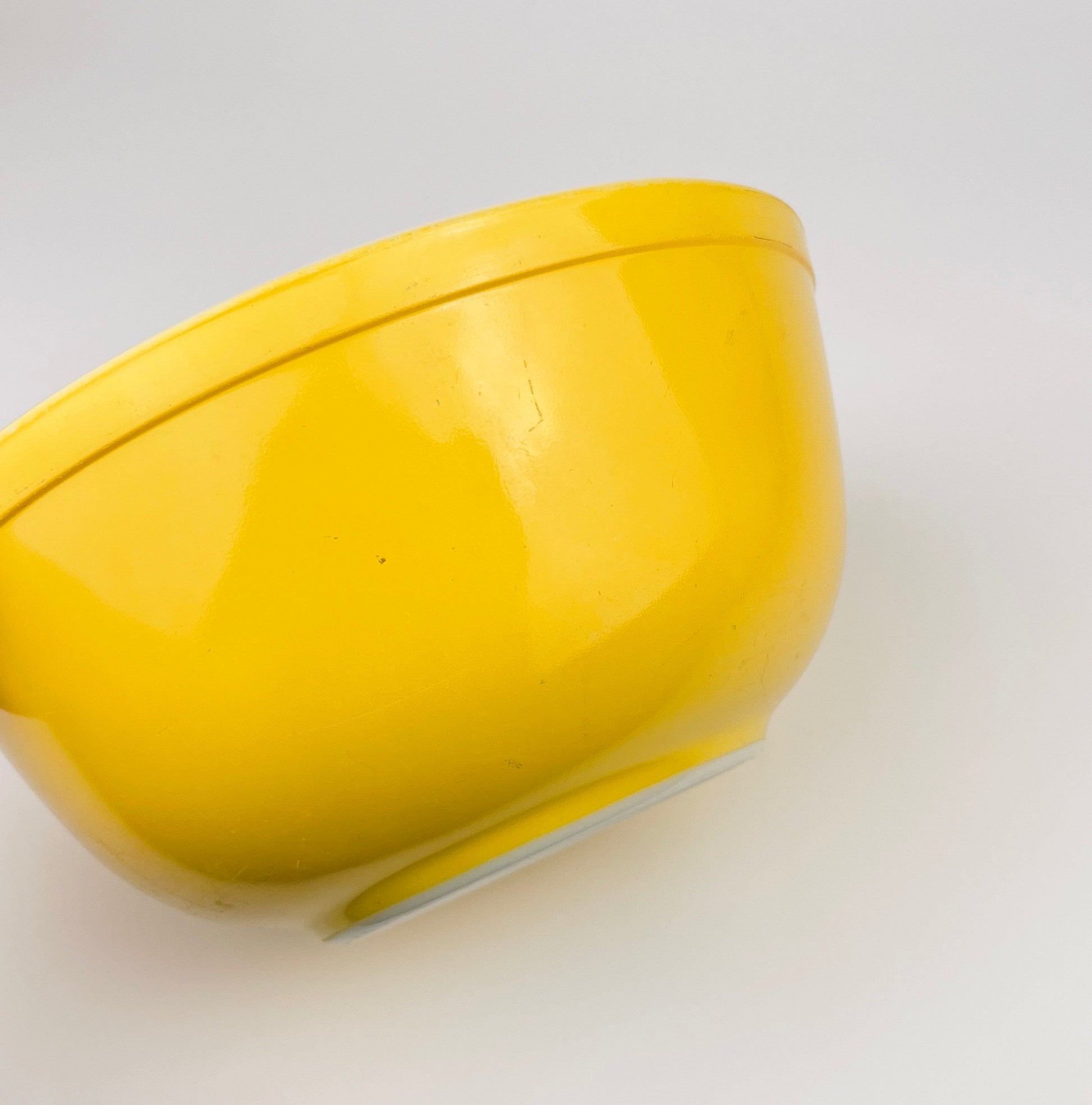 Product image for 'vintage pyrex yellow mixing bowl 1970s opal glass friendship kitchen bowl mid century cookware' (view af2d09)
