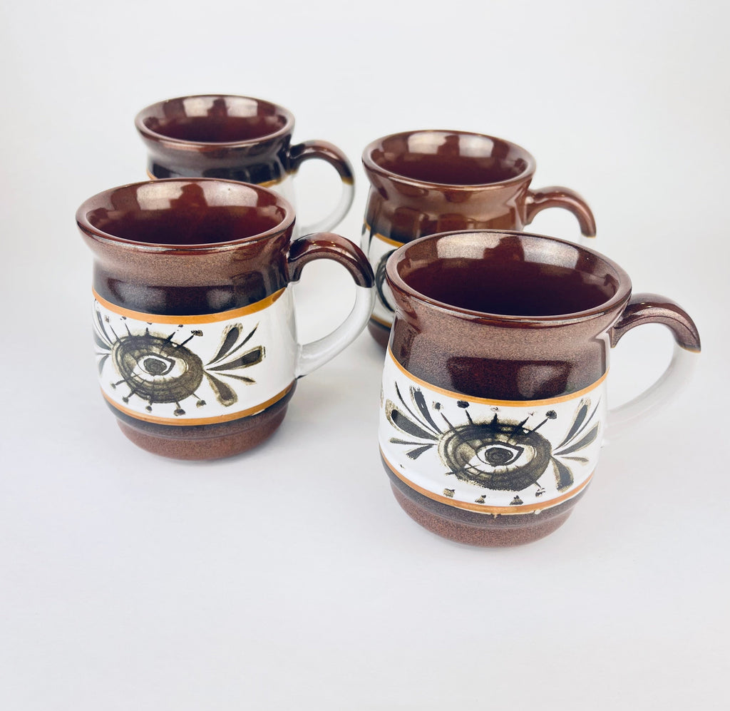 Product image for 'vintage atomic eye ceramic mugs set of four 4 made in japan' (view 0eed16)