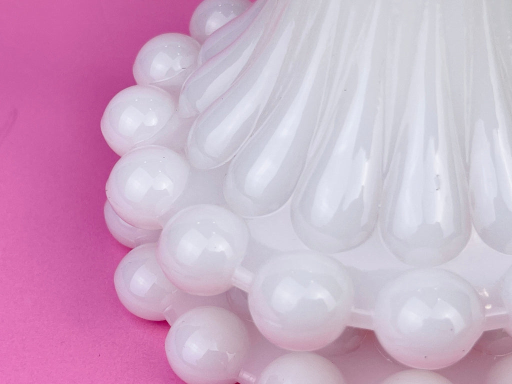 Product image for 'vintage milk glass boopie bubble bottom candleholders set of two 2' (view 73b680)