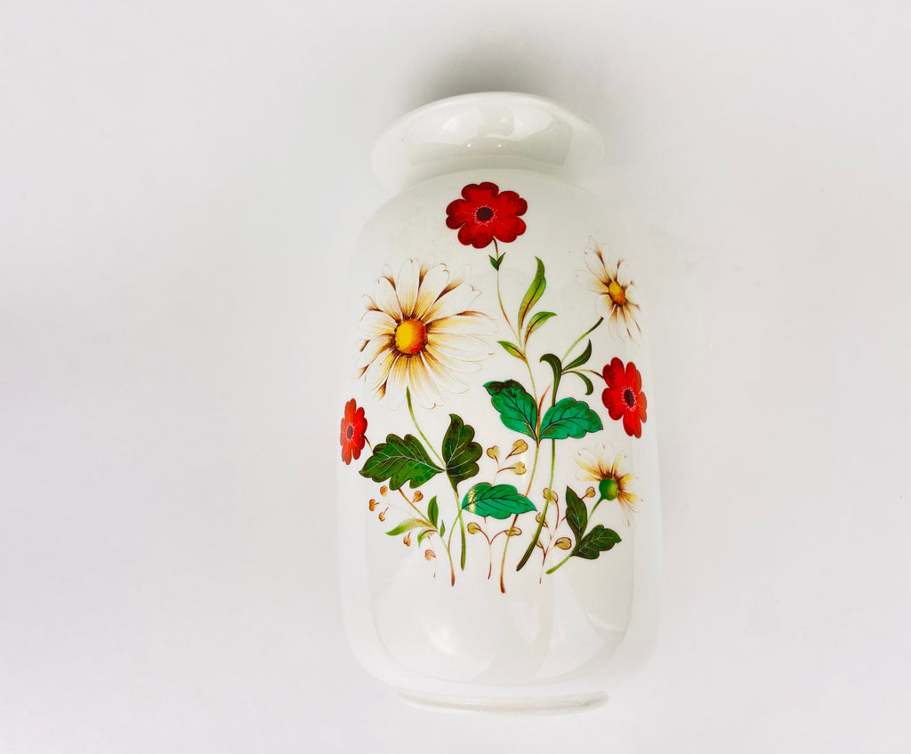 Product image for 'vintage sadler england flower vase white daisies red flowers' (view 426468)