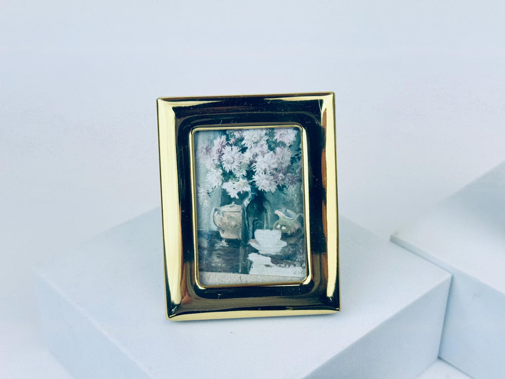 Product image for 'vintage solid brass tabletop picture frames sold separately made in korea' (view bfaf48)