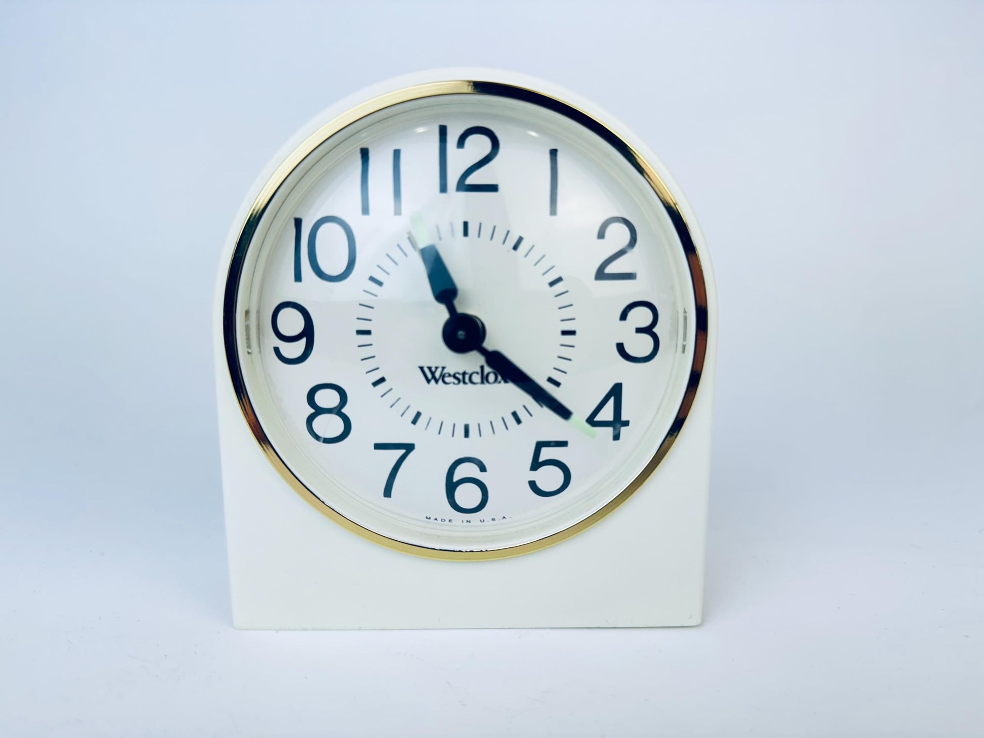 Product image for 'vintage westclox wind up tabletop alarm clocks made in usa canada china clocks sold separately' (view 407b6d)