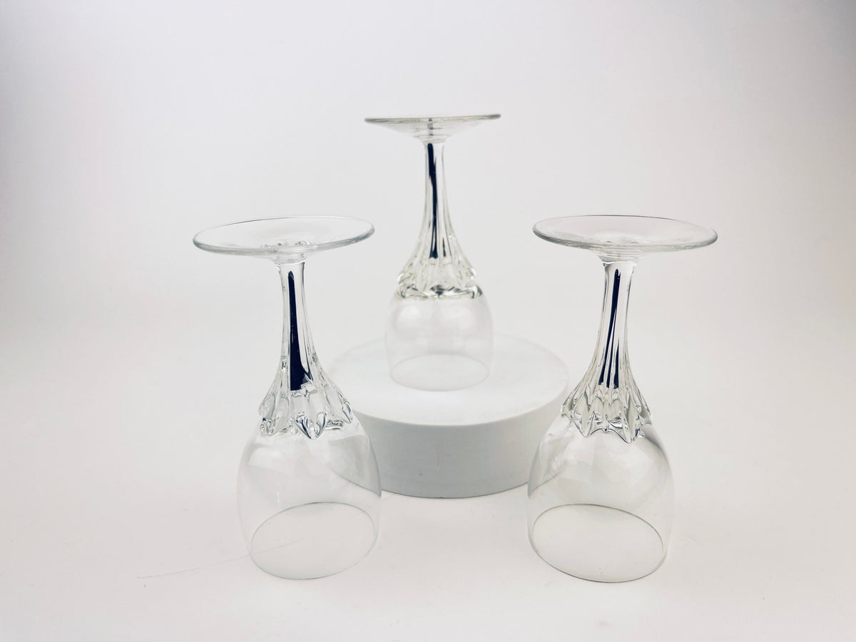 Product image for 'vintage exquisite belfor glasses or decanter czech clear black stripe art glass' (view b8979d)