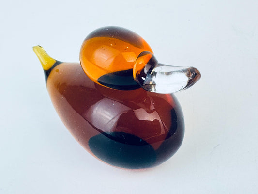 Product image for 'vintage 1960s amber bohemia crystal duck czechoslovakia glass figurine decor' (view 647d3c)
