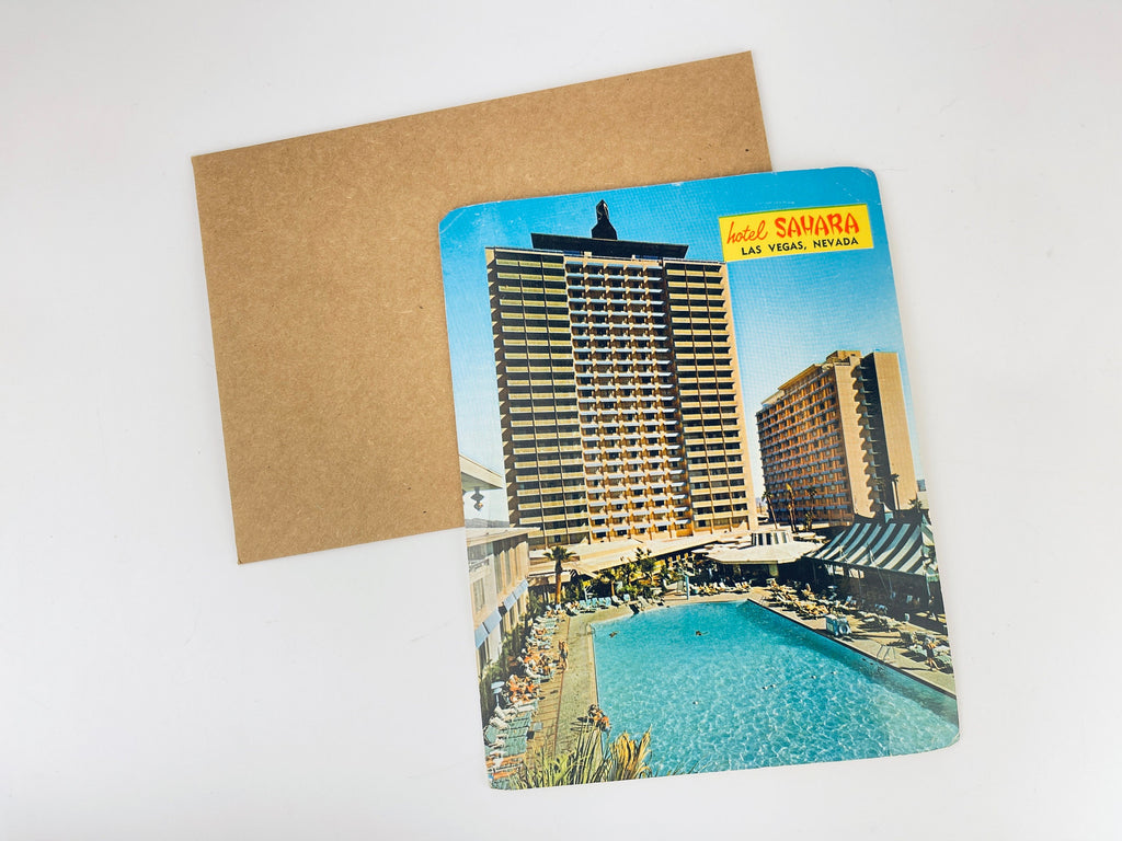 Product image for 'vintage hotel sahara las vegas nevada postcard 1960' (view 5bab0c)