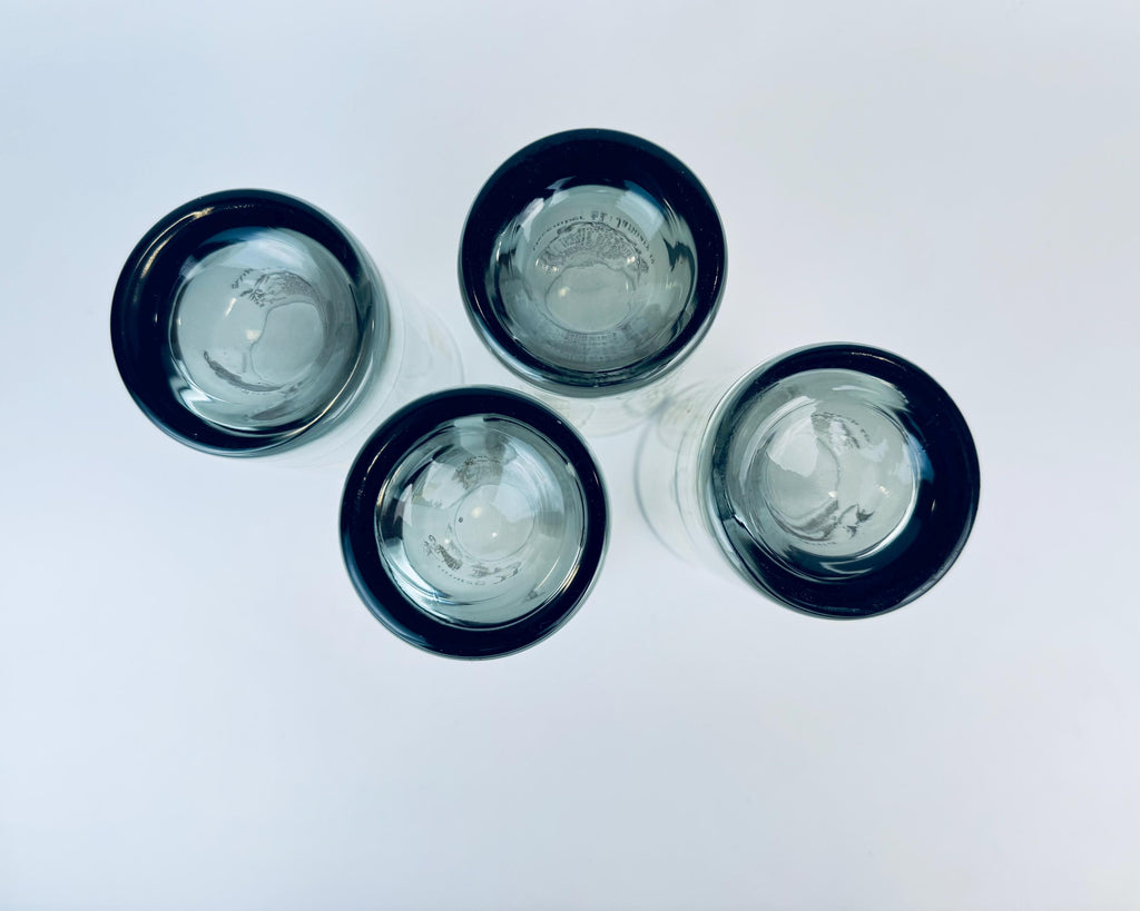Product image for 'vintage federal glass zodiac tumblers set of 4 astrological highball glasses' (view 850cc3)