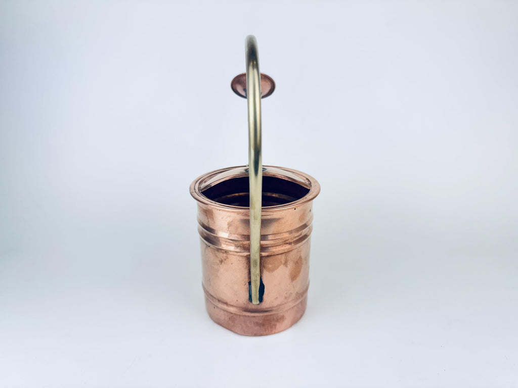 Product image for 'vintage copper brass watering can art deco handle mid century patina charm' (view 17beb4)