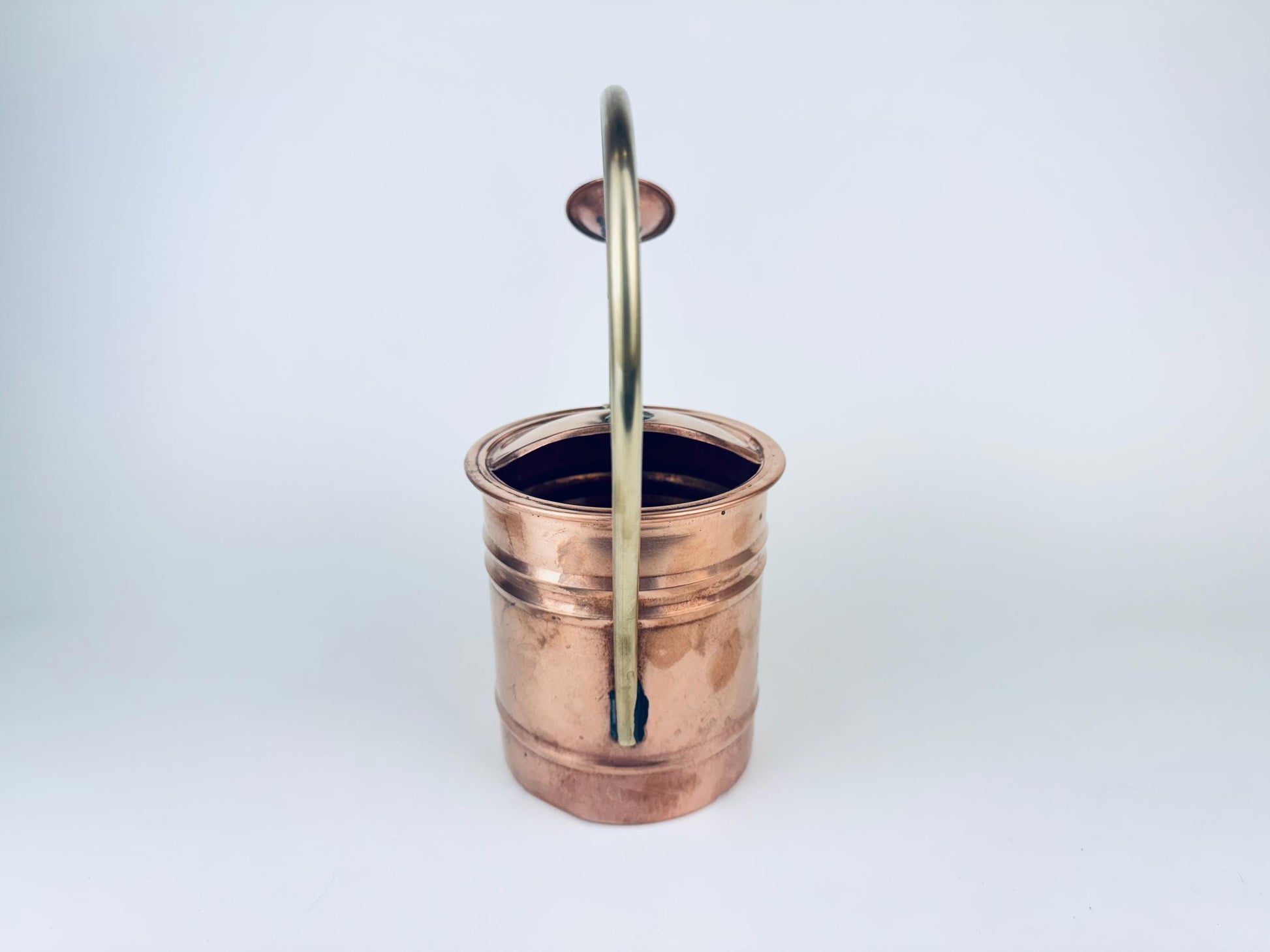 Product image for 'vintage copper brass watering can art deco handle mid century patina charm' (view 17beb4)