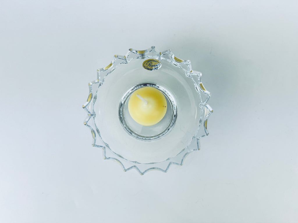 Product image for 'vintage rogaska clear crystal dish votive candle holder svinceni kristal rocno delo slovenija' (view 393dae)