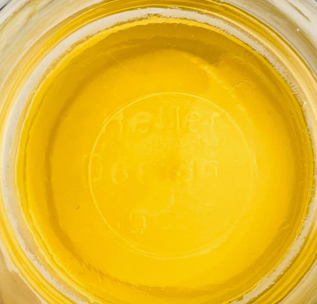 Product image for 'vintage heller designs by massimo vignelli yellow plastic top countertop canister' (view bc4084)