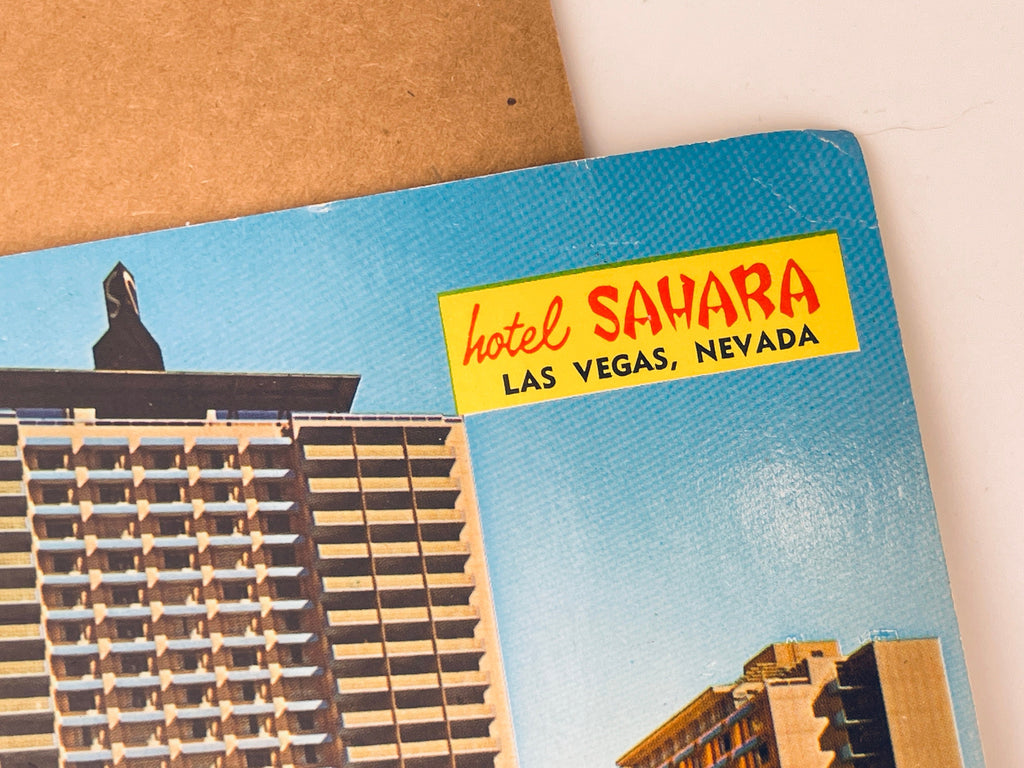 Product image for 'vintage hotel sahara las vegas nevada postcard 1960' (view ad2a4d)