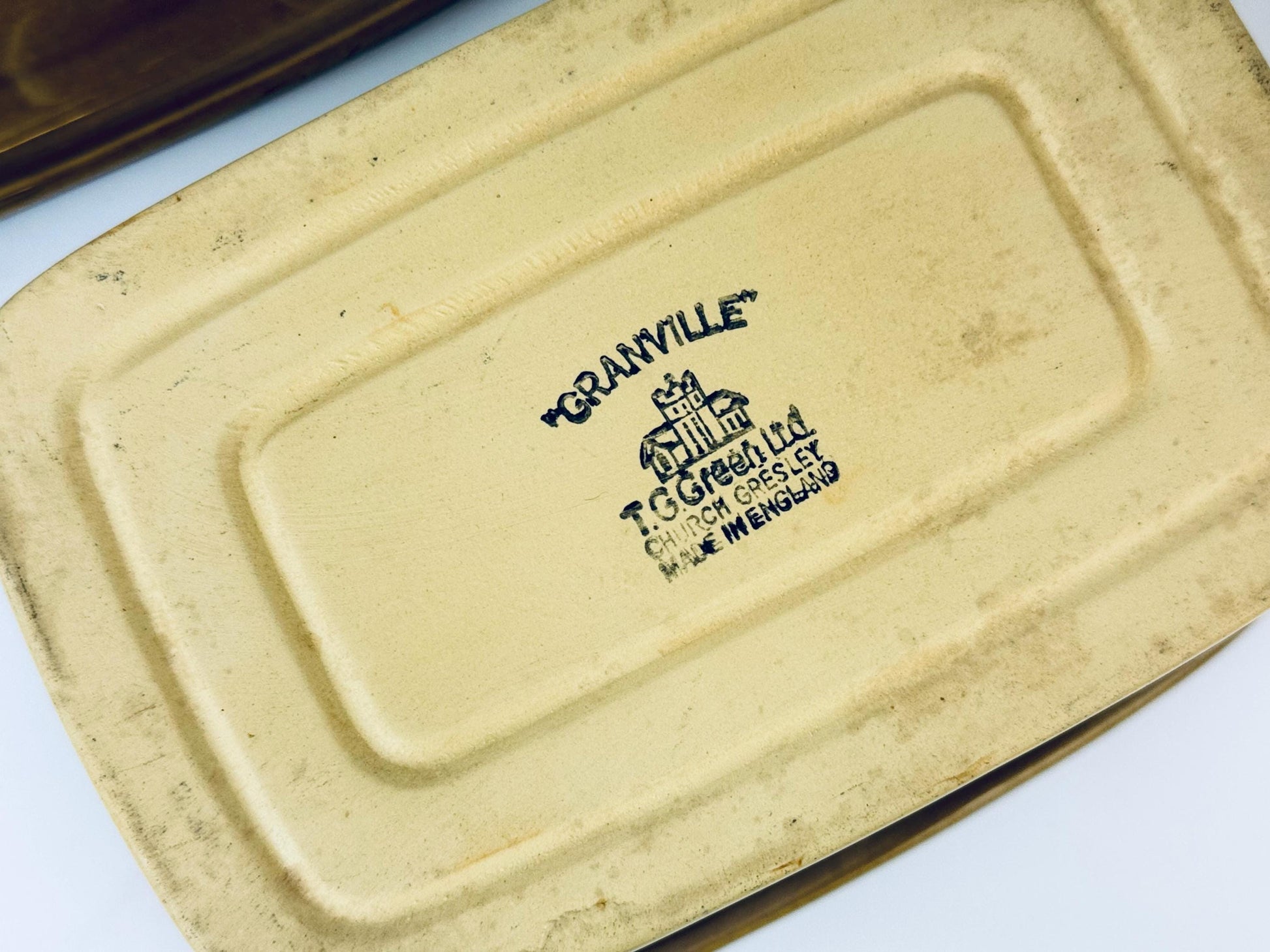 Product image for 'vintage glazed ceramic cheese butter dish granville by tg green ltd gresley church made in england' (view a99120)