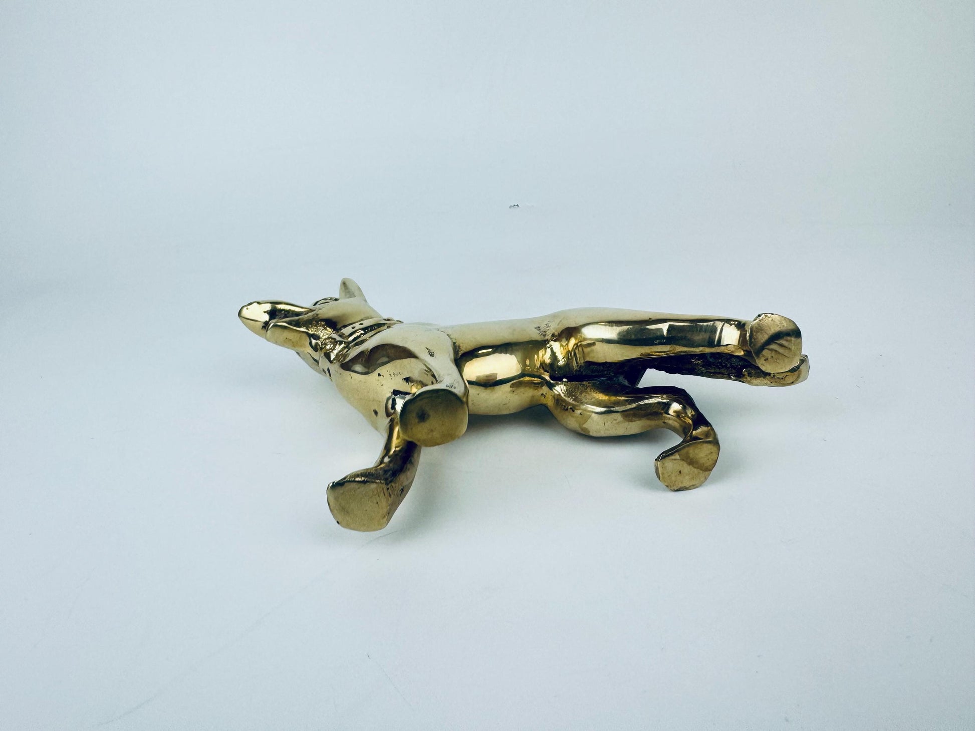 Product image for 'vintage solid brass german shepherd dog sculpture attractive aged metal patina' (view 5cc546)