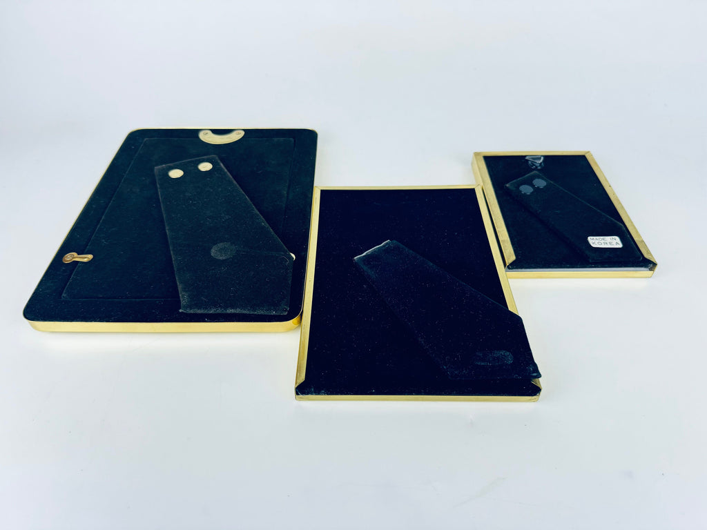 Product image for 'vintage gold solid brass tabletop picture frame made in korea sold separately' (view 1fcba9)