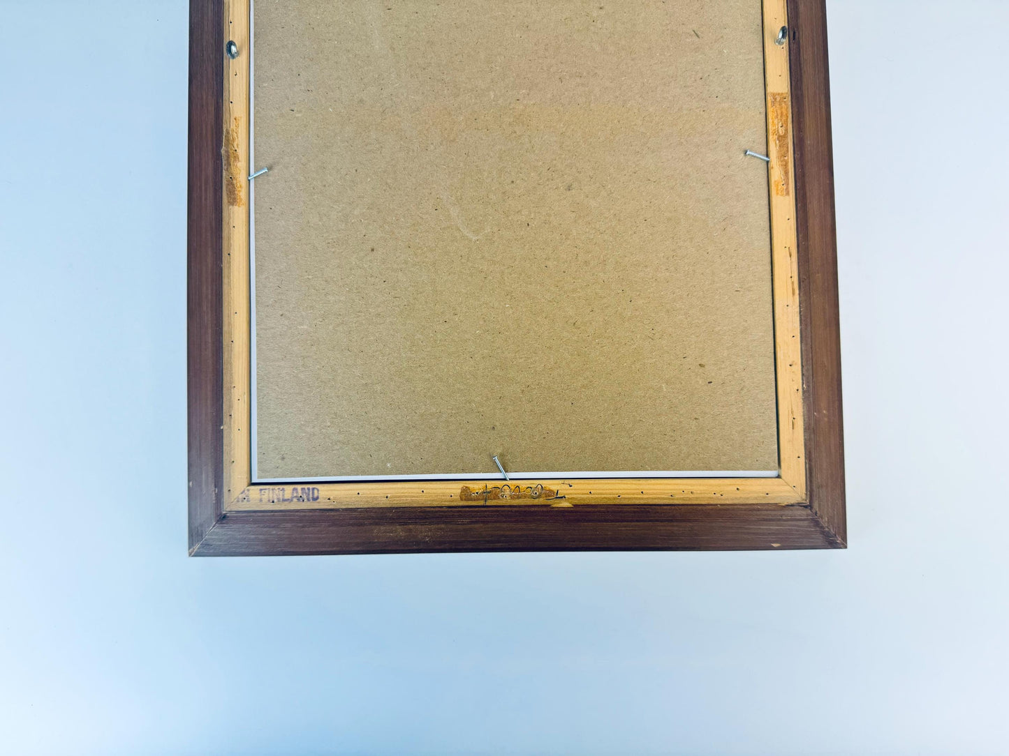 Product image for 'vintage solid wood gold trim picture frame 5 x 7 oval mat made in finland' (view 0edb0f)