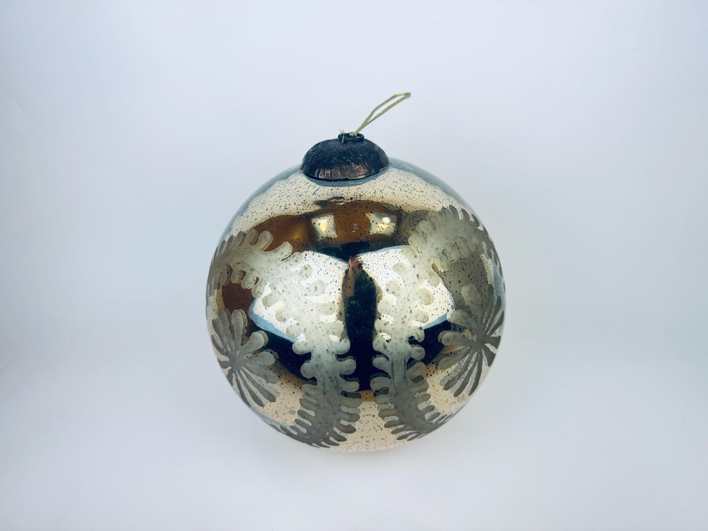 Product image for 'vintage x large 10 silver mercury glass christmas tree ornament' (view 4708cd)