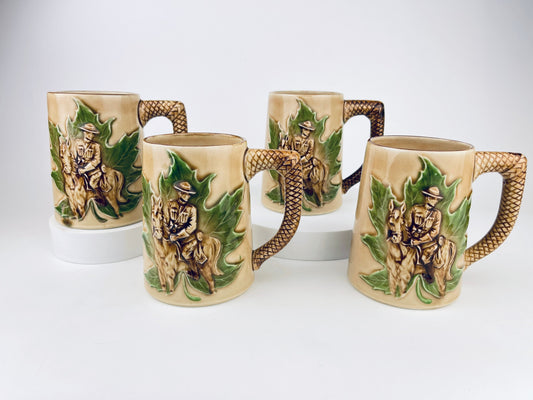 Product image for 'vintage royal canadian mounted police rcmp hand decorated ceramic mug made in japan by shafford ceramics sold separately' (view 1b8502)
