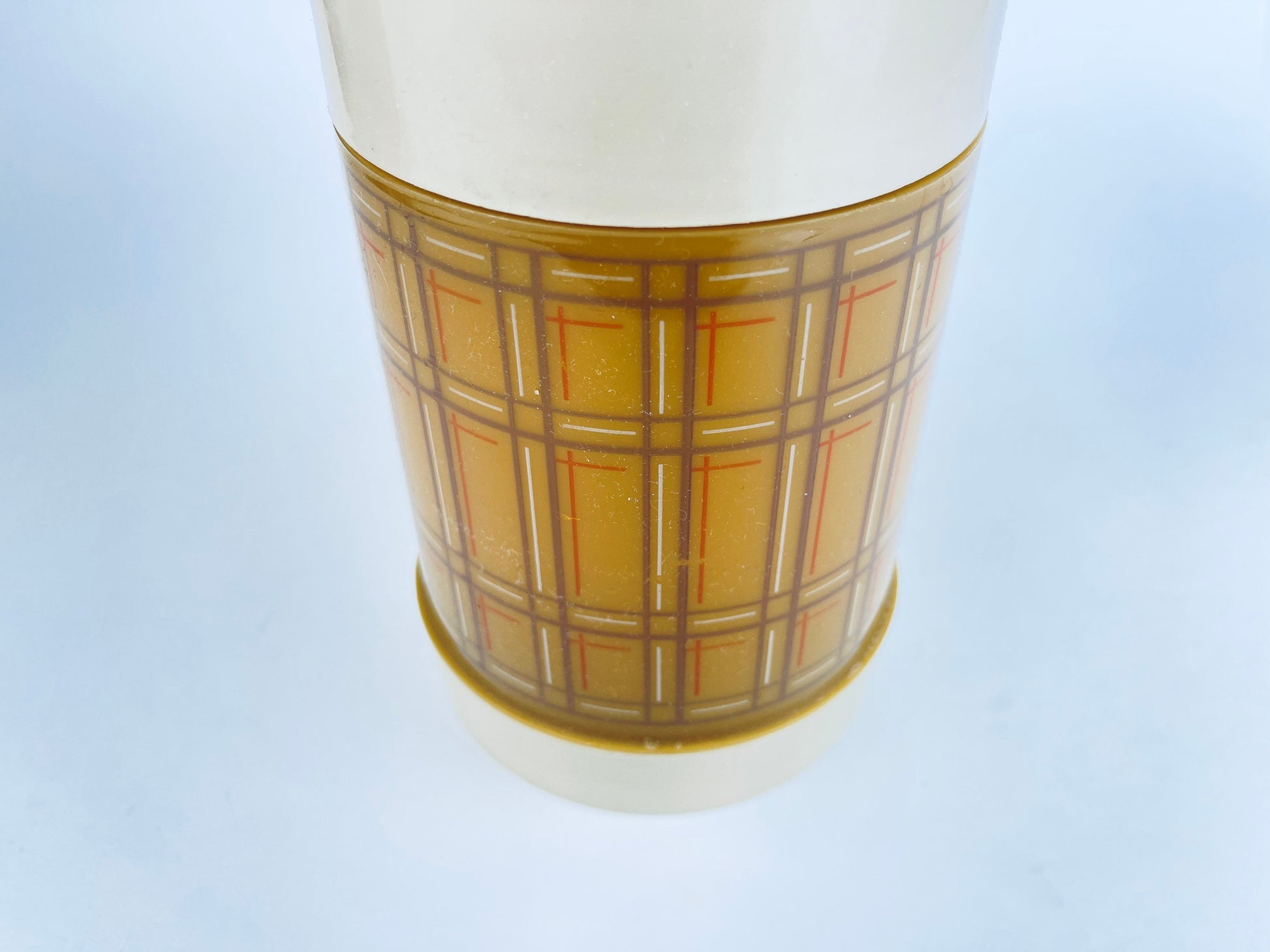 Product image for 'vintage plaid aladdin thermos insulated vacuum sealed jar perfect for camping hiking lunch 425 ml capacity' (view 482db8)