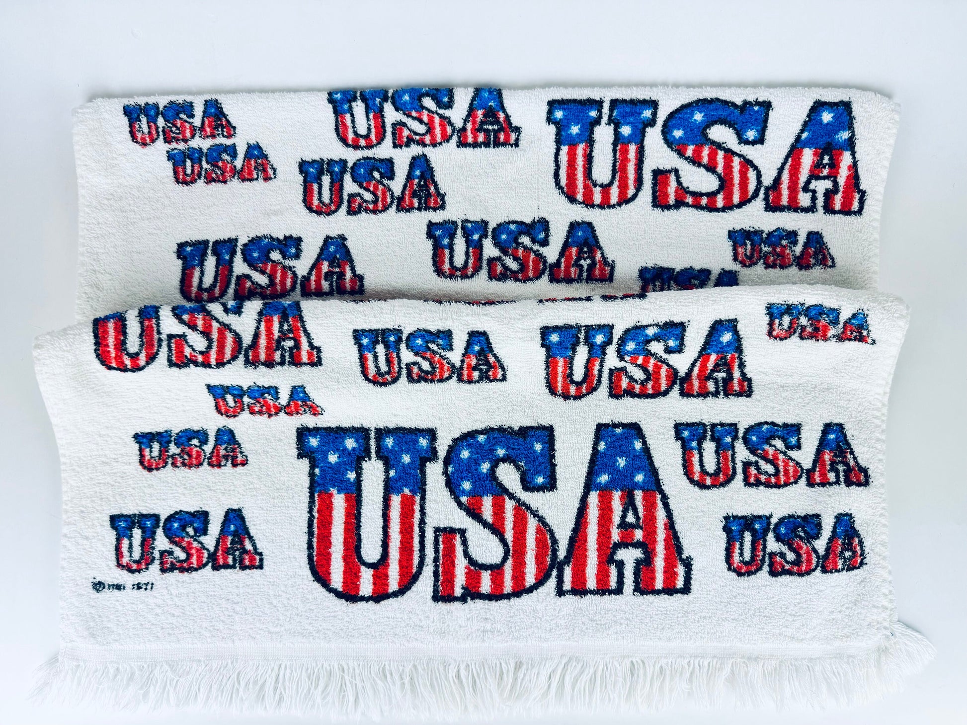 Product image for 'vintage usa cannon bath fringe towel made in usa all cotton new old stock nos' (view acd80a)