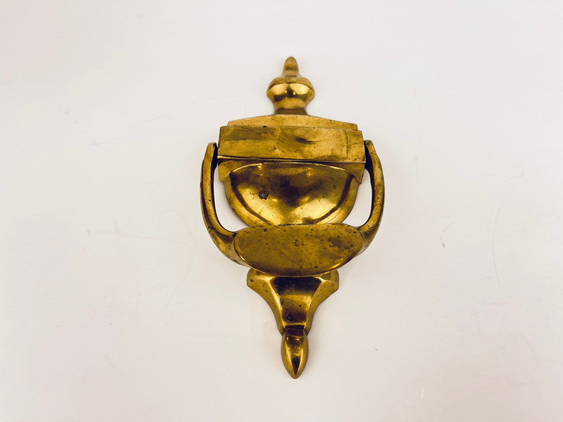 Product image for 'vintage brass door knocker attractive aged patina' (view 26e92d)