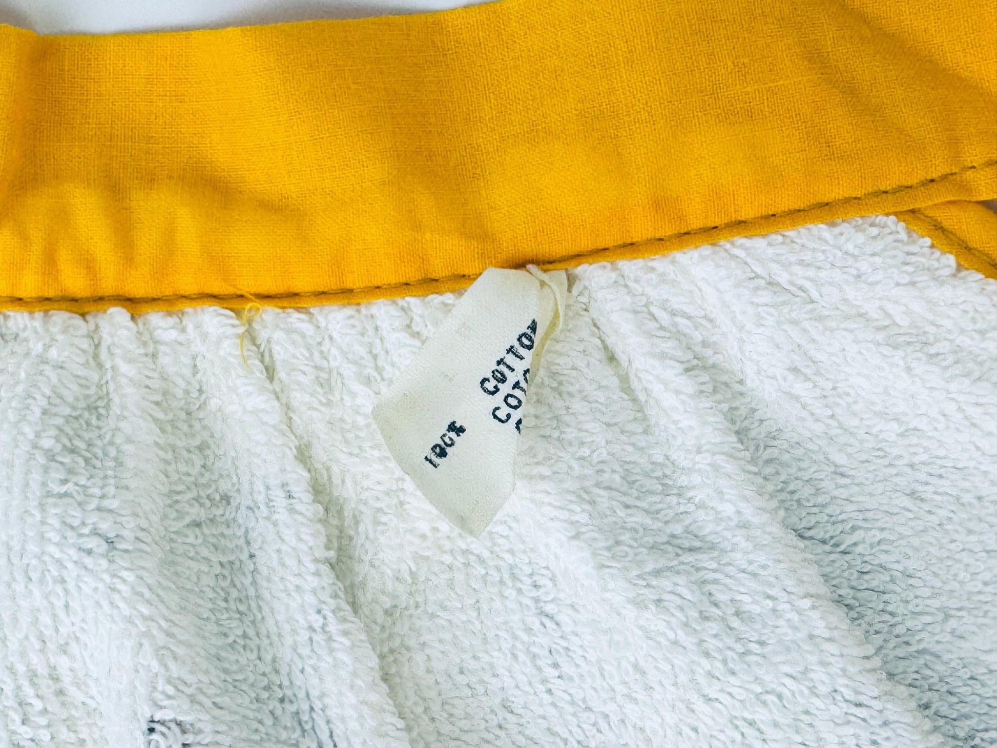 Product image for 'vintage vera yellow floral terry cloth towel waist apron 100 cotton new old stock nos' (view eb5fd8)