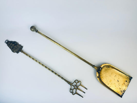 Product image for 'vintage brass fireplace tools fire poker ash shovel sold separately' (view a45138)