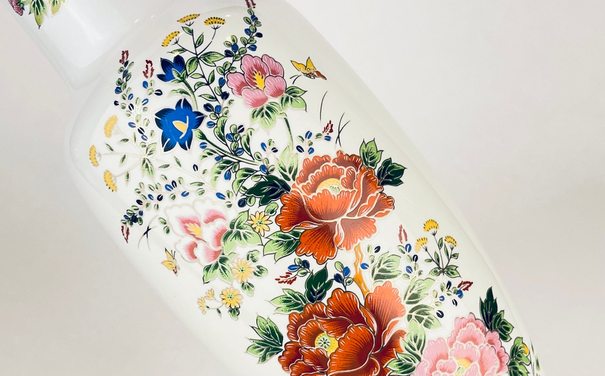 Product image for 'vintage shibata japan floral ceramic vase mid century elegance' (view 9827b0)