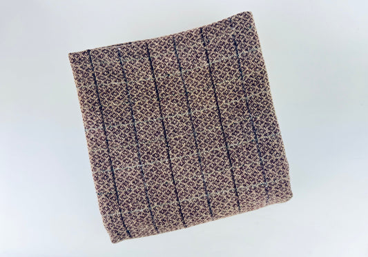 Product image for 'vintage brown beige striped wool fabric 37 x 60' (view 914669)