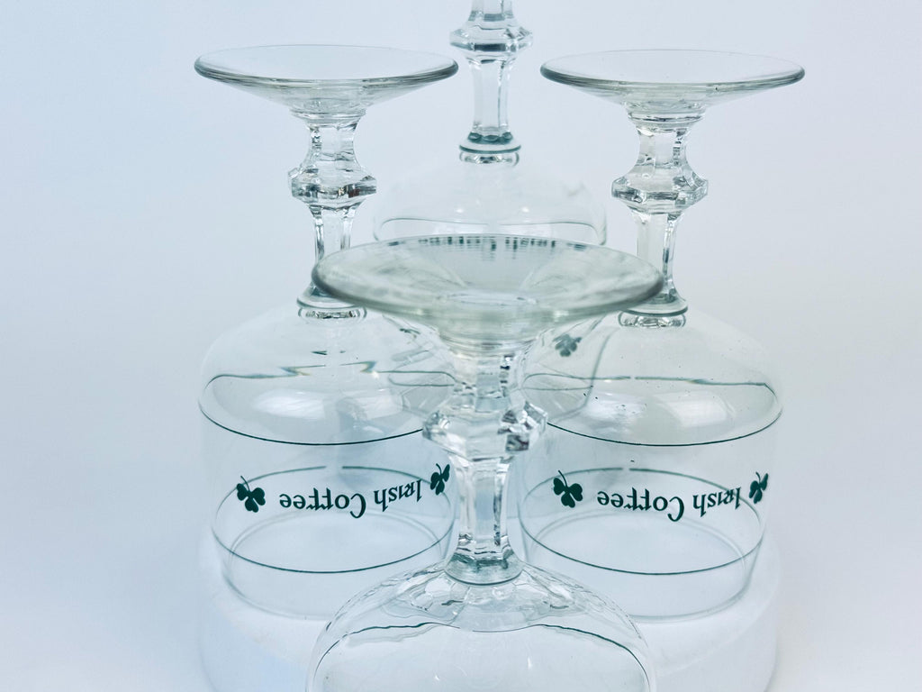 Product image for 'vintage irish coffee pedestal glasses goblets set of four 4' (view 9f5e80)
