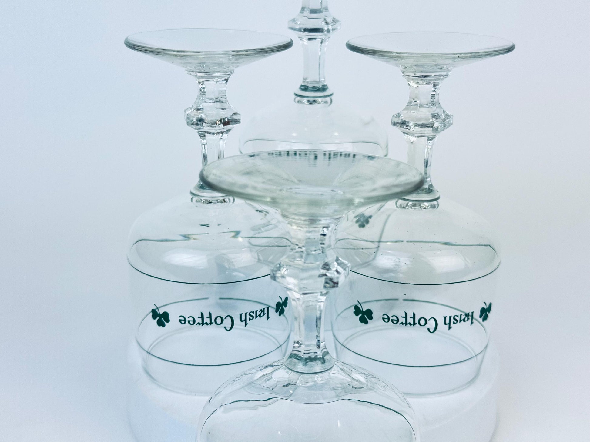Product image for 'vintage irish coffee pedestal glasses goblets set of four 4' (view 9f5e80)