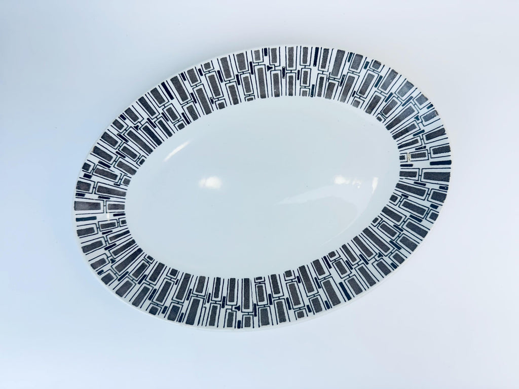 Product image for 'vintage espresso ridgway ironstone oval serving tray plater made in england' (view 4cd9c4)