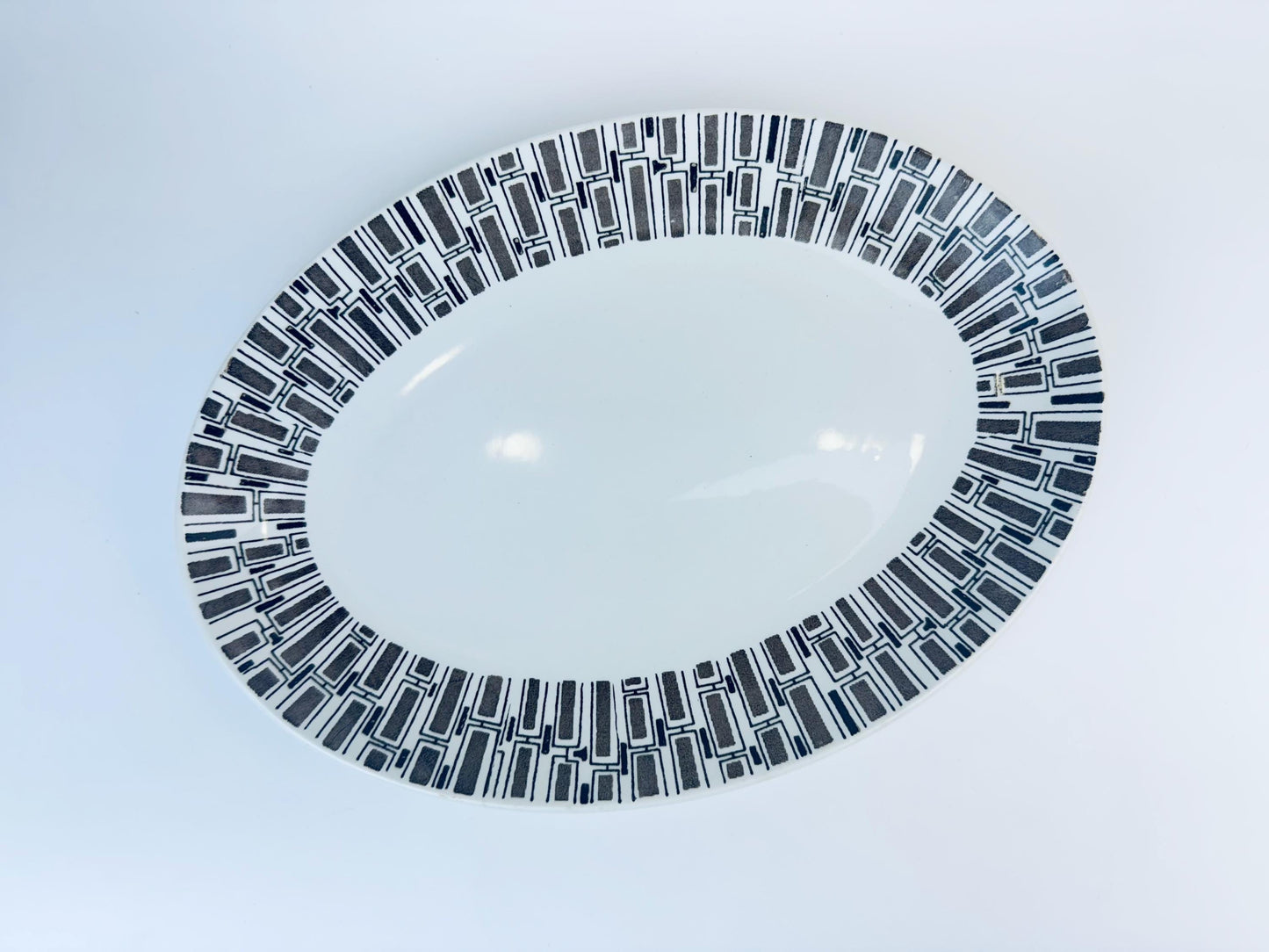 Product image for 'vintage espresso ridgway ironstone oval serving tray plater made in england' (view 4cd9c4)