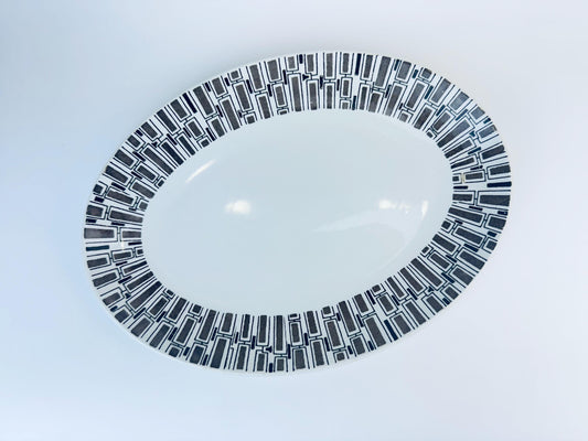 Product image for 'vintage espresso ridgway ironstone oval serving tray plater made in england' (view 4cd9c4)