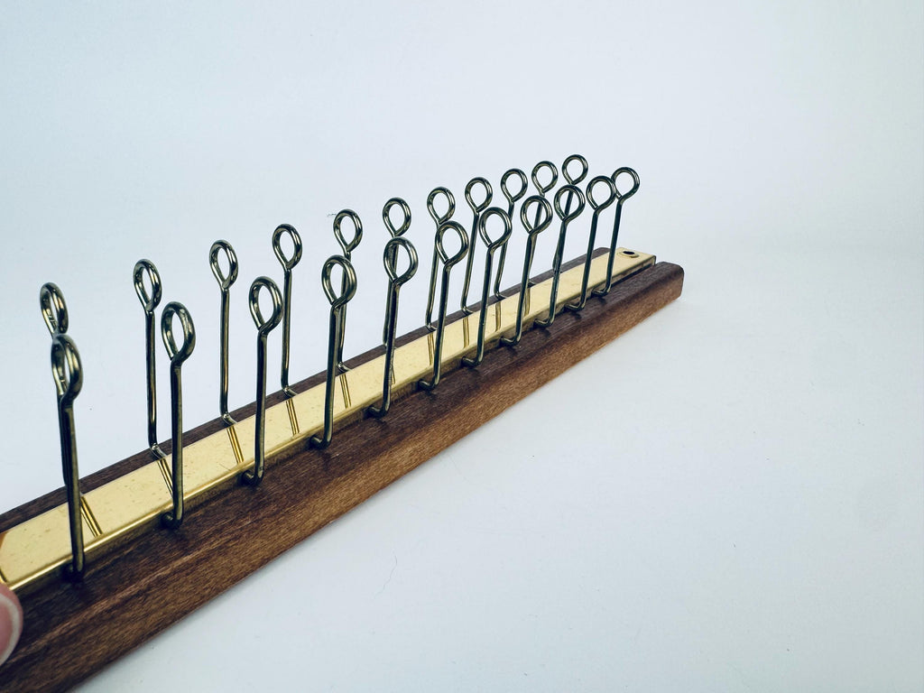 Product image for 'vintage wood gold metal wall mounted tie scarf belt organizer' (view 03f718)