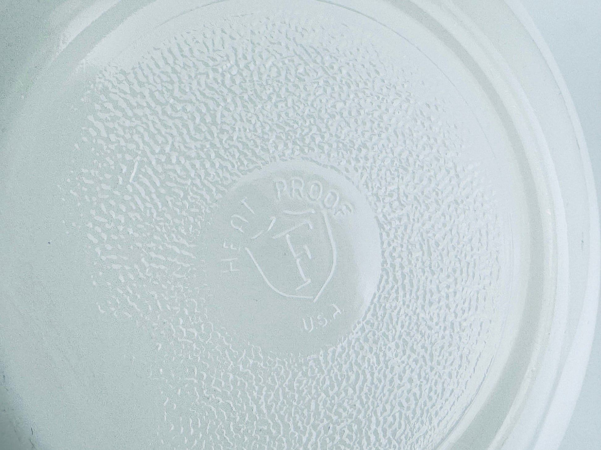 Product image for 'vintage federal glass mixing bowl bucks country blue floral scroll pattern made in usa' (view c1c2a1)