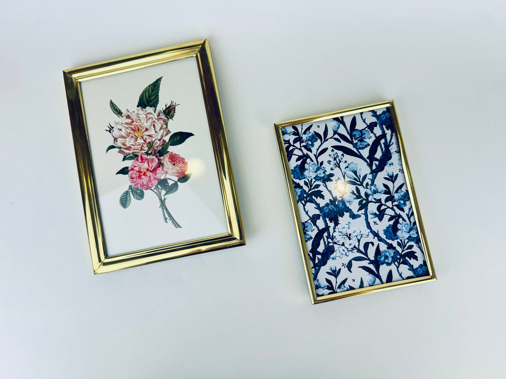 Product image for 'vintage solid brass gold tabletop picture frames 4 x 6 sold separately' (view c930a9)