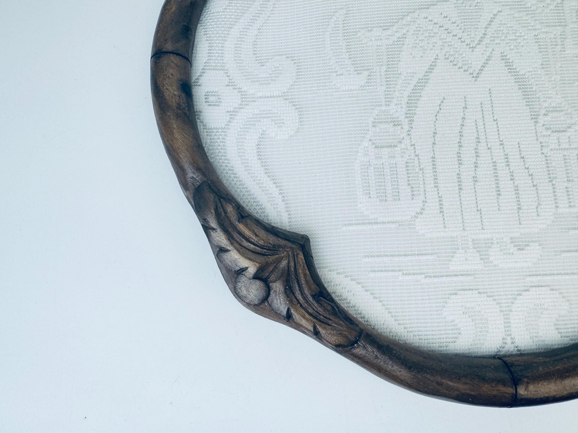 Product image for 'vintage dutch lace wall art carved wood frame window screen' (view 0d5638)