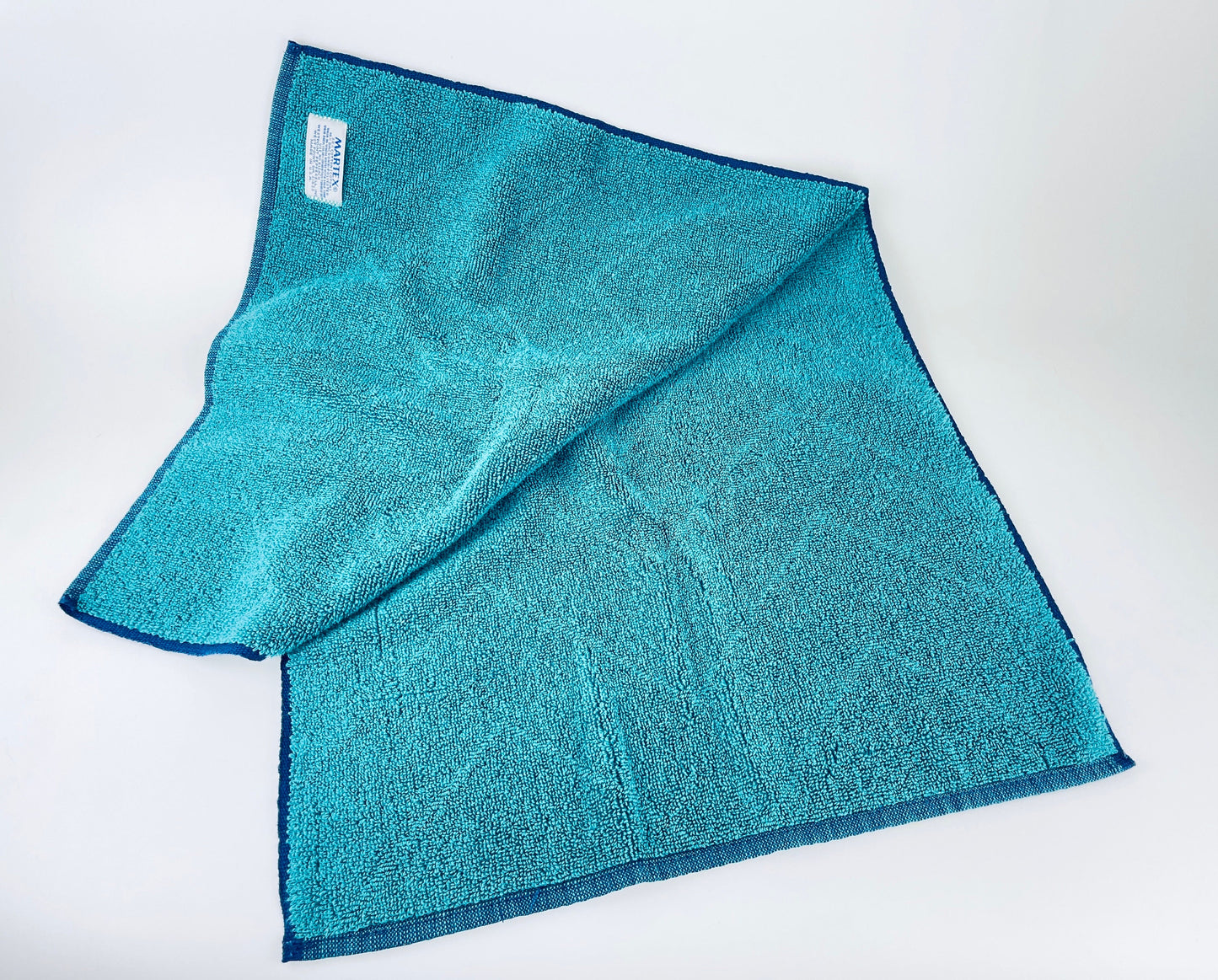 Product image for 'vintage green blue chevron striped martex bath towel set hand face towels made in usa' (view 92d024)